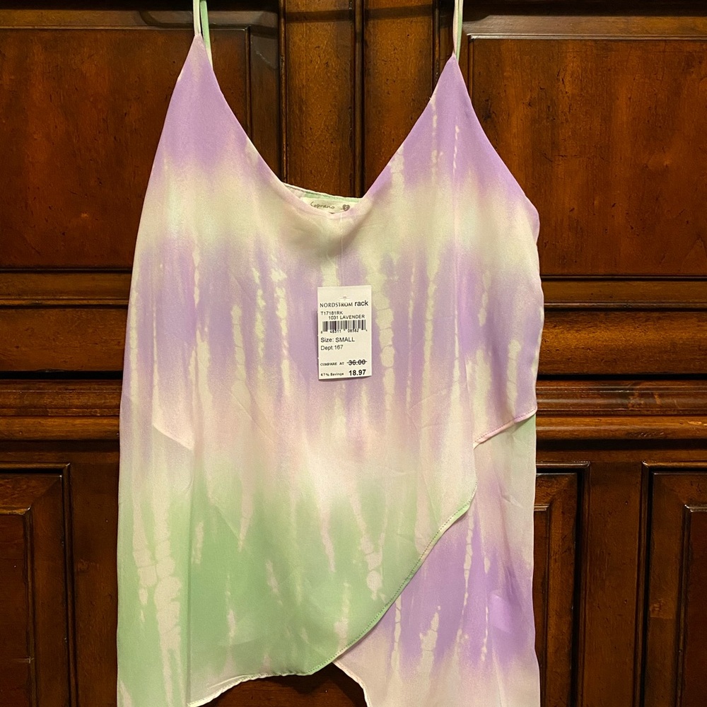 Soprano tie-dye tank top